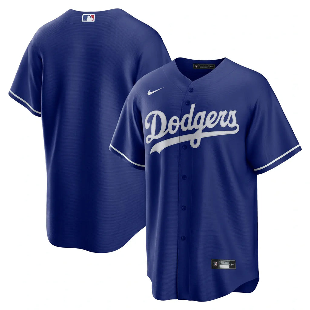 nike authentic Dodgers Royal Blue Jersey - Hình 2