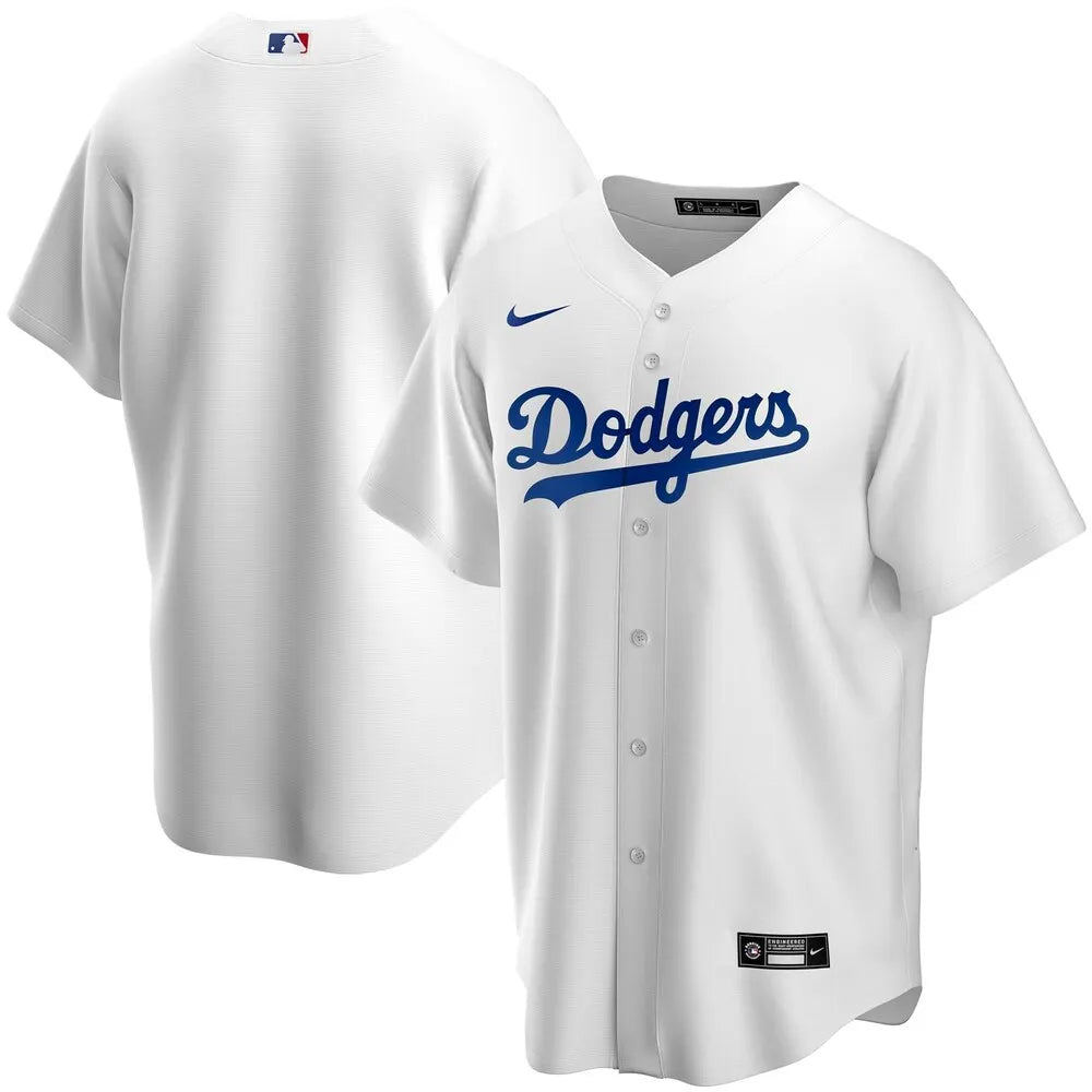 baseball Nike Dodgers White Home Jersey