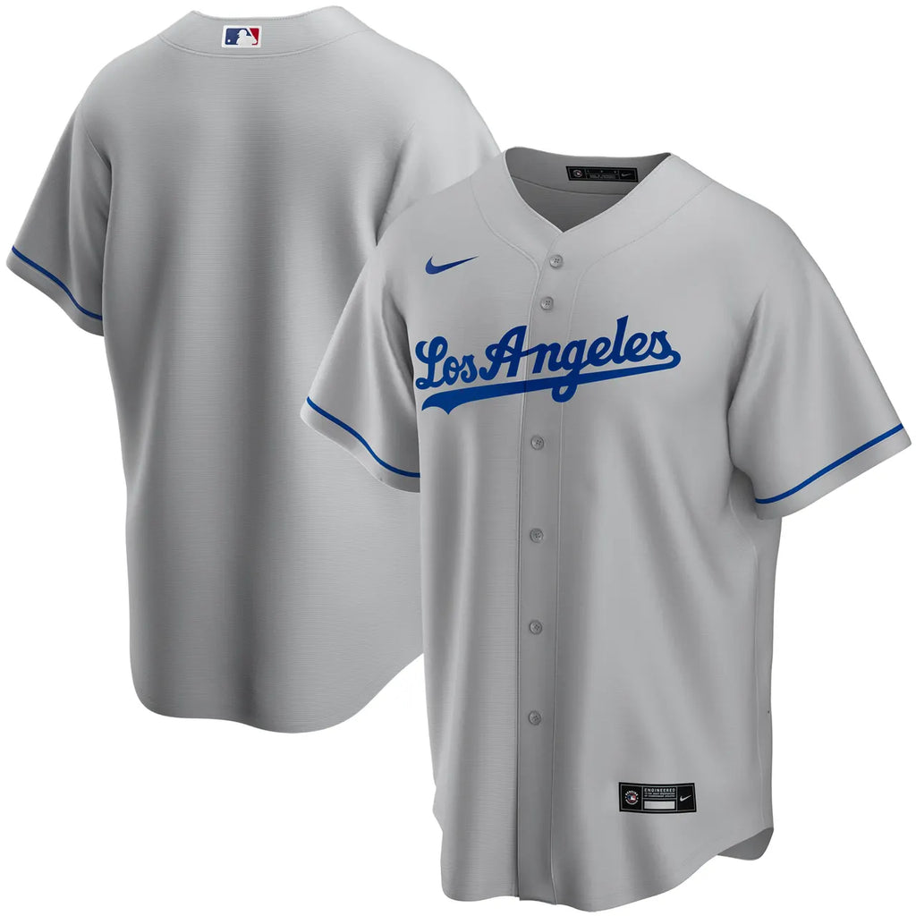 Dodgers Gray Road Jersey nike