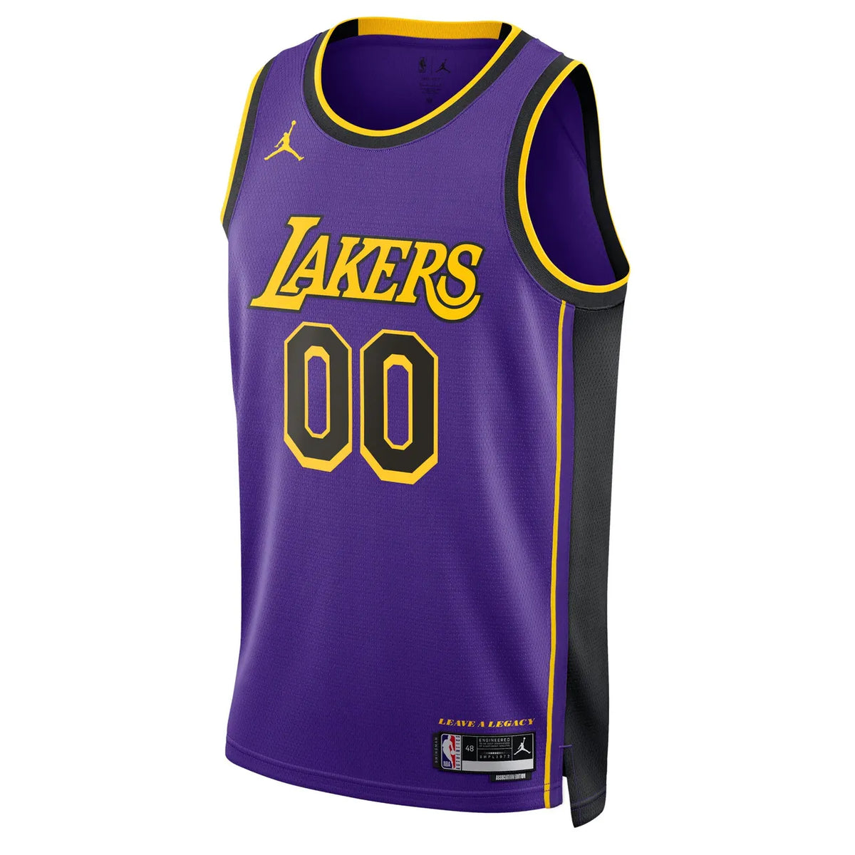 custom Jordan Lakers Purple Jersey - Hình 3