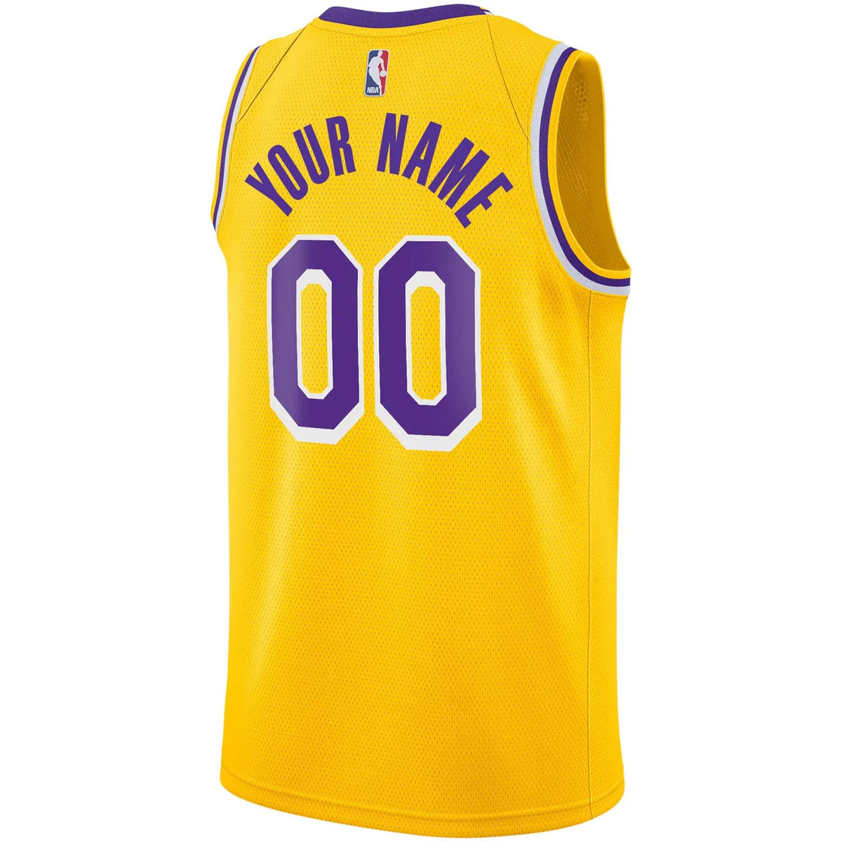 Lakers Gold Custom Jersey nike - Hình 3
