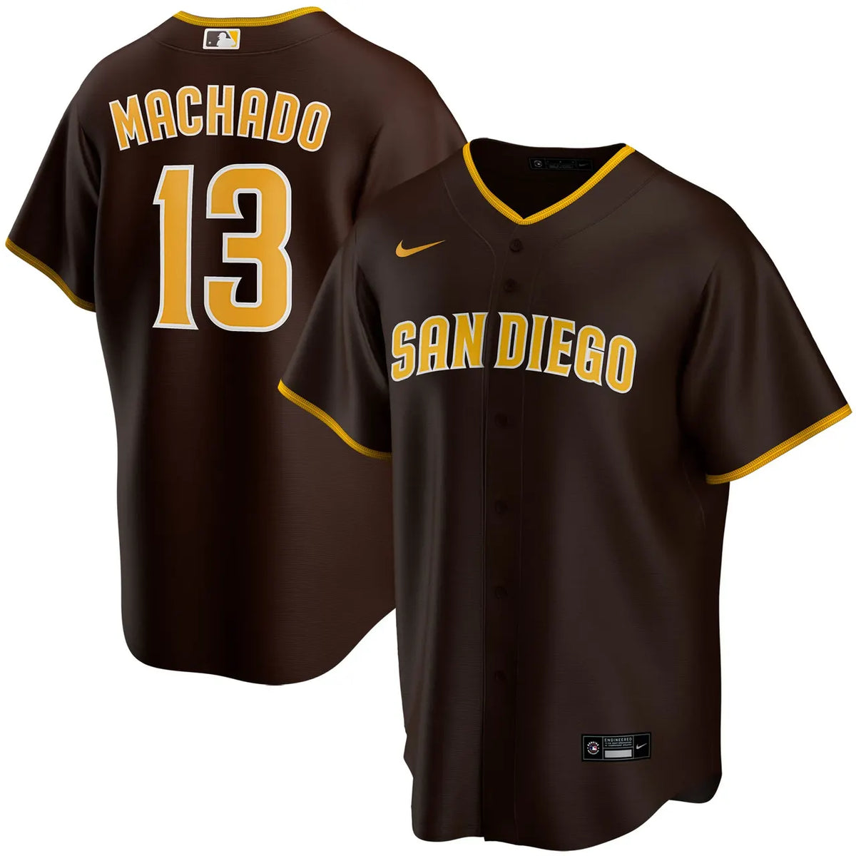 Machado Padres Pinstripe Jersey nike - Hình 5