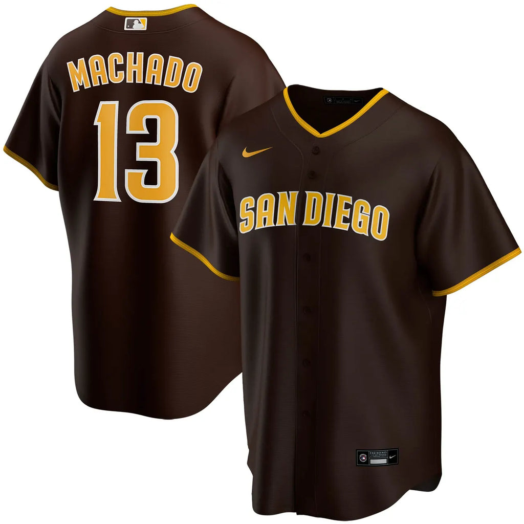 Machado Padres Pinstripe Jersey nike - Hình 12