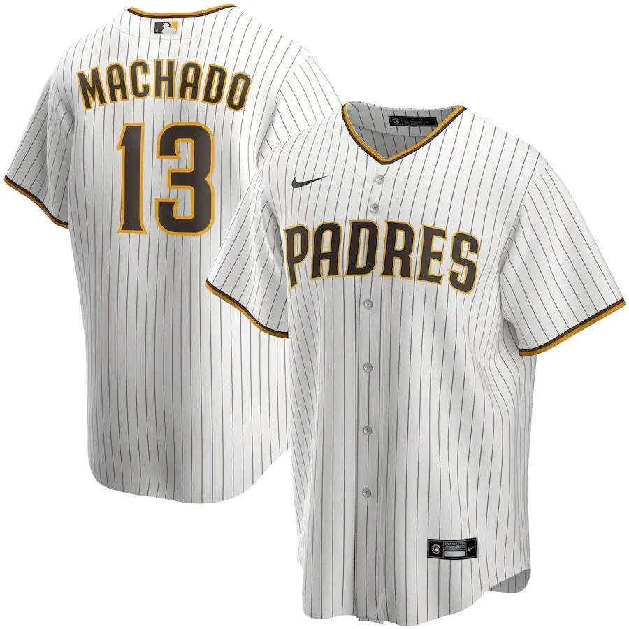 authentic Nike Machado Padres Pinstripe Jersey