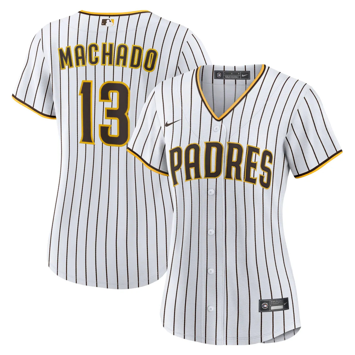 nike Machado Padres Pinstripe Jersey