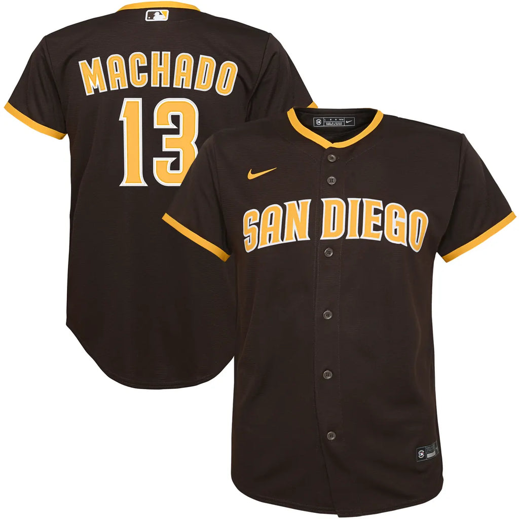 nike Machado Padres Brown Jersey - Hình 2