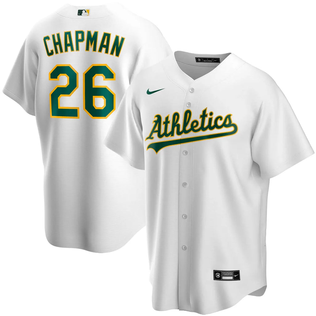 Chapman A's White Jersey