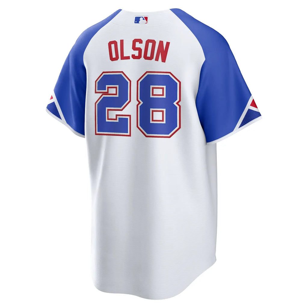 Olson Braves White Jersey nike - Hình 4