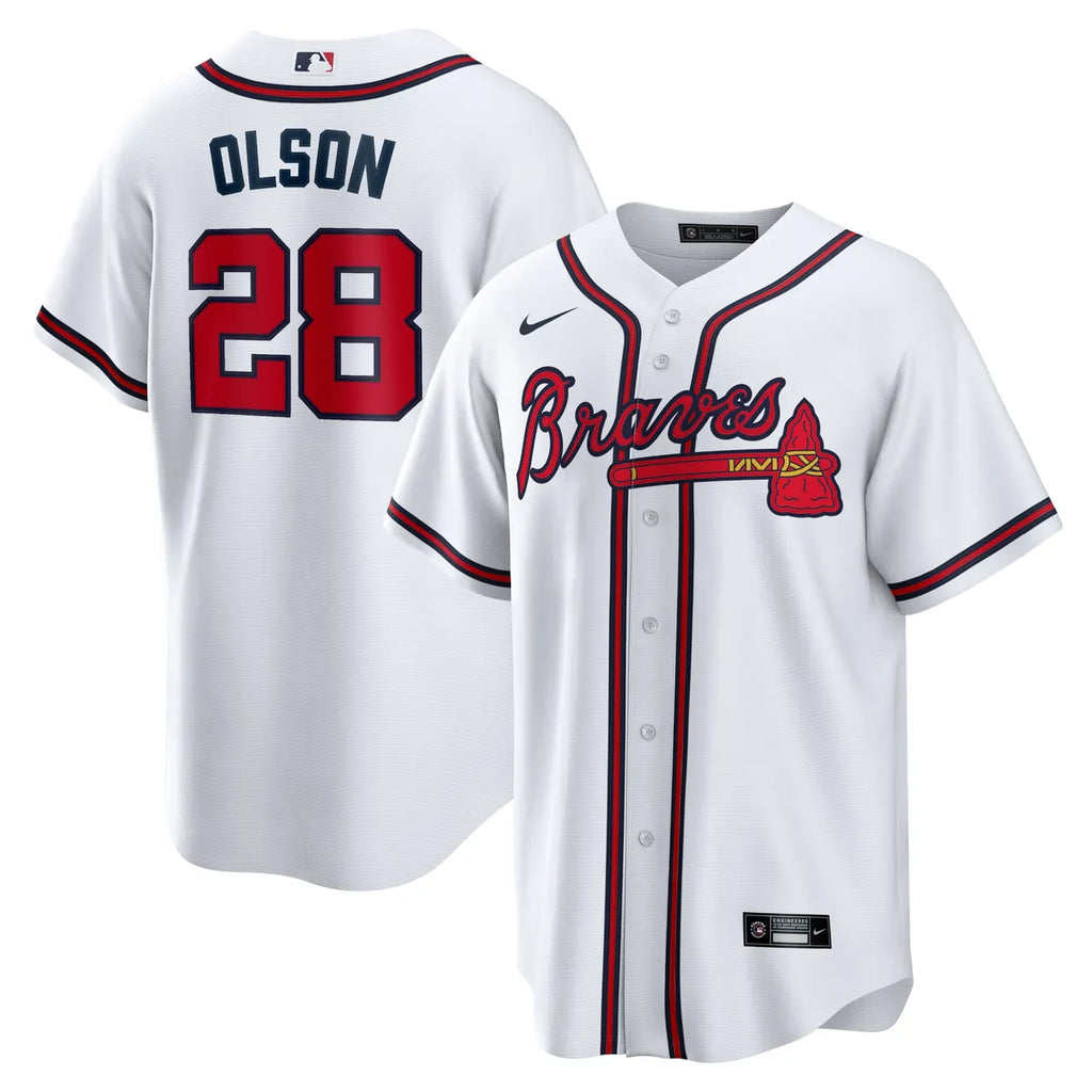 Matt Olson Braves Navy Jersey - Hình 5