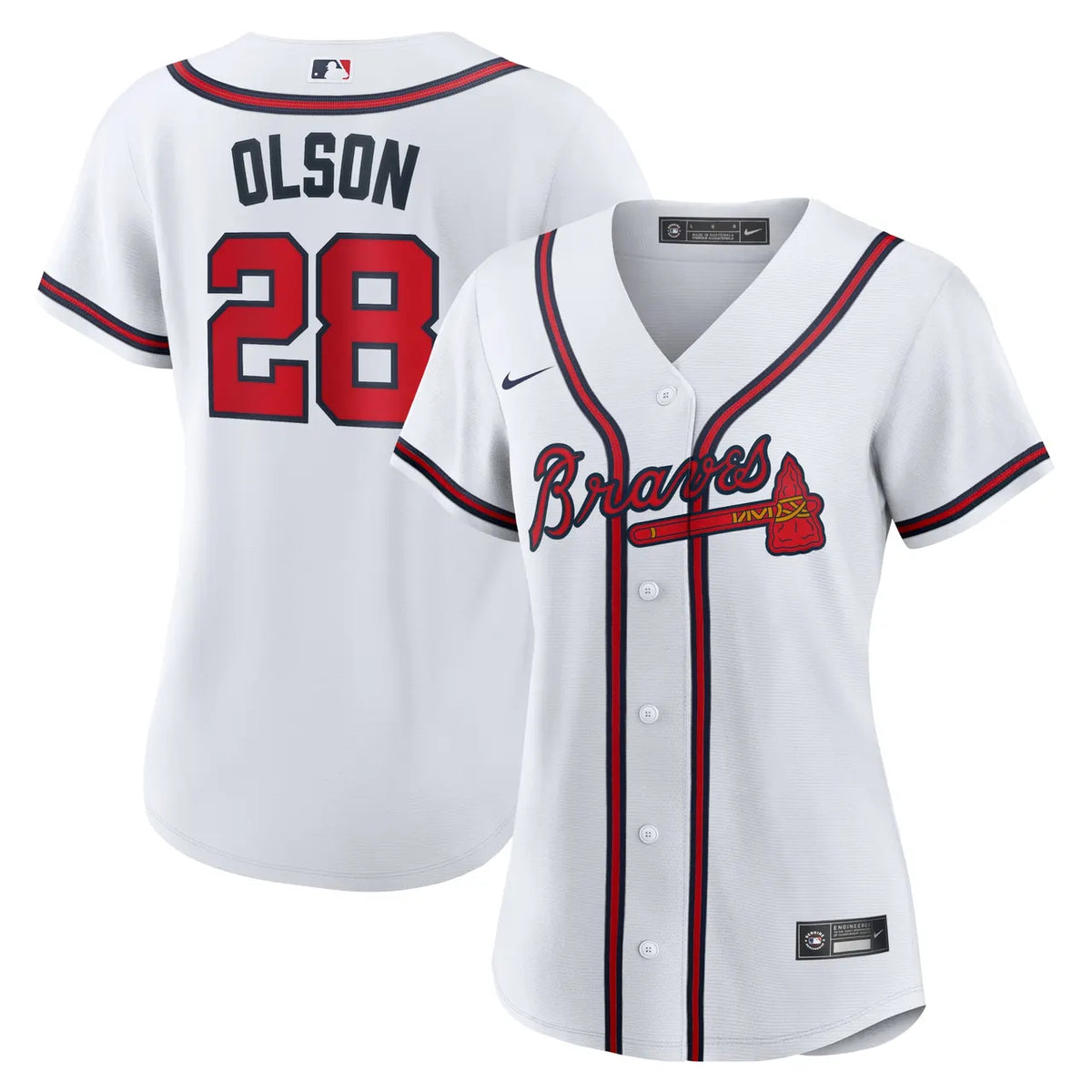 Nike Olson Braves Home Jersey