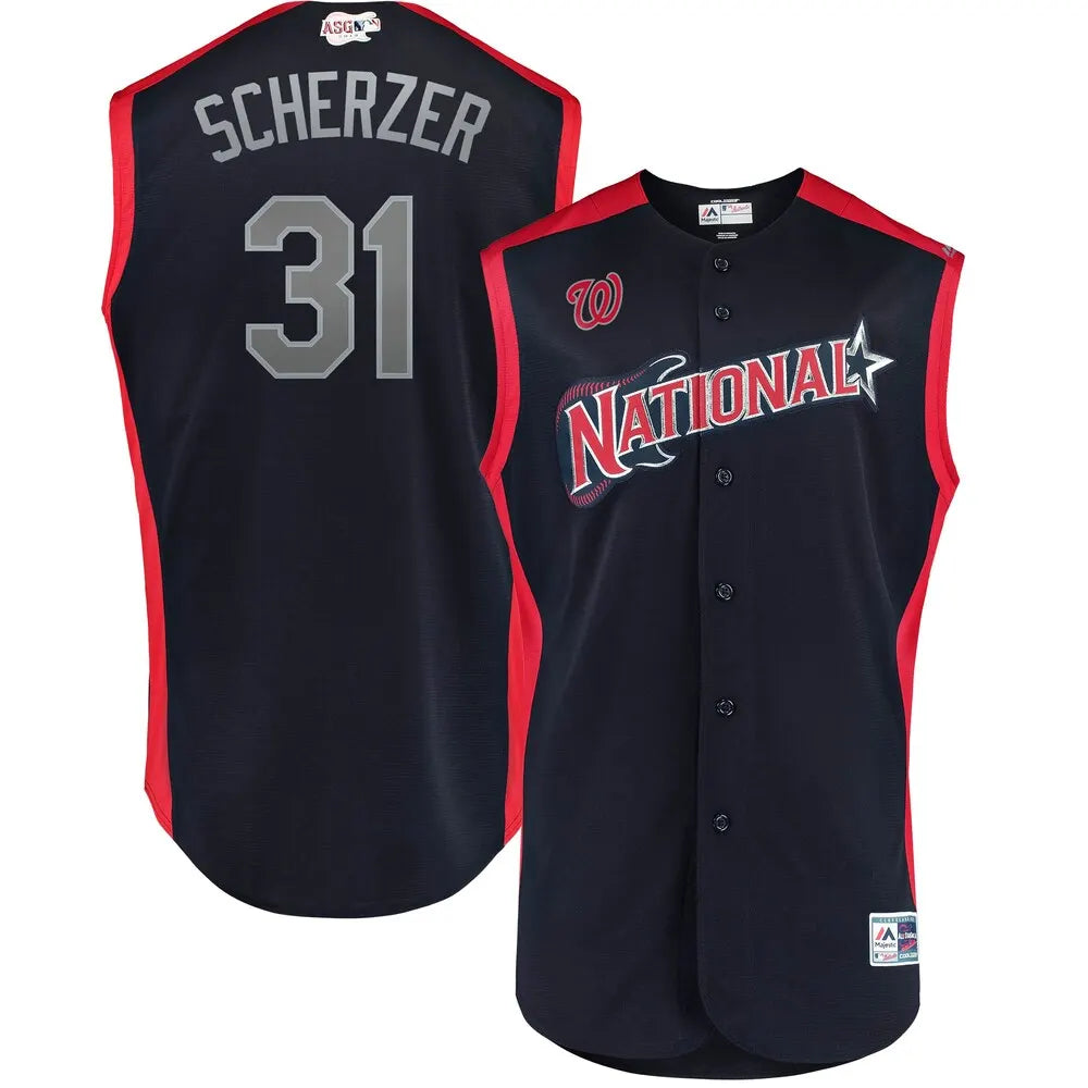 Scherzer Nationals Navy Jersey