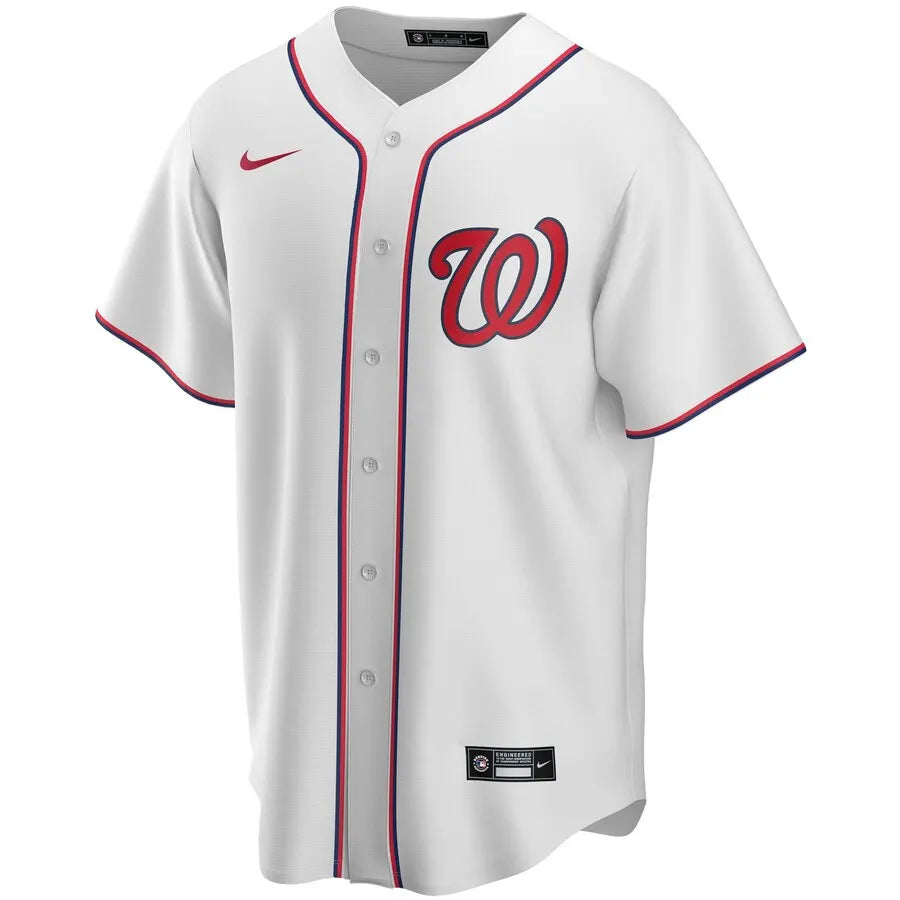 Scherzer Nationals White Jersey - Hình 2