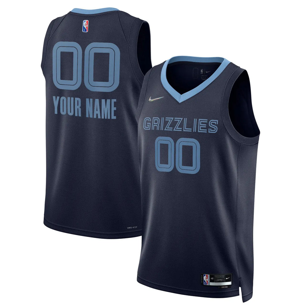 Grizzlies Navy Icon Jersey