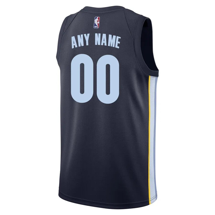 nike Grizzlies Navy Custom Jersey - Hình 3