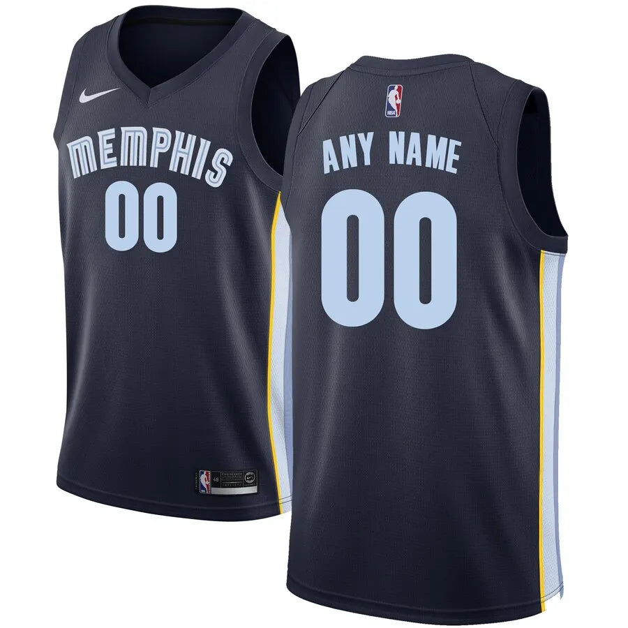 nike Grizzlies Navy Custom Jersey