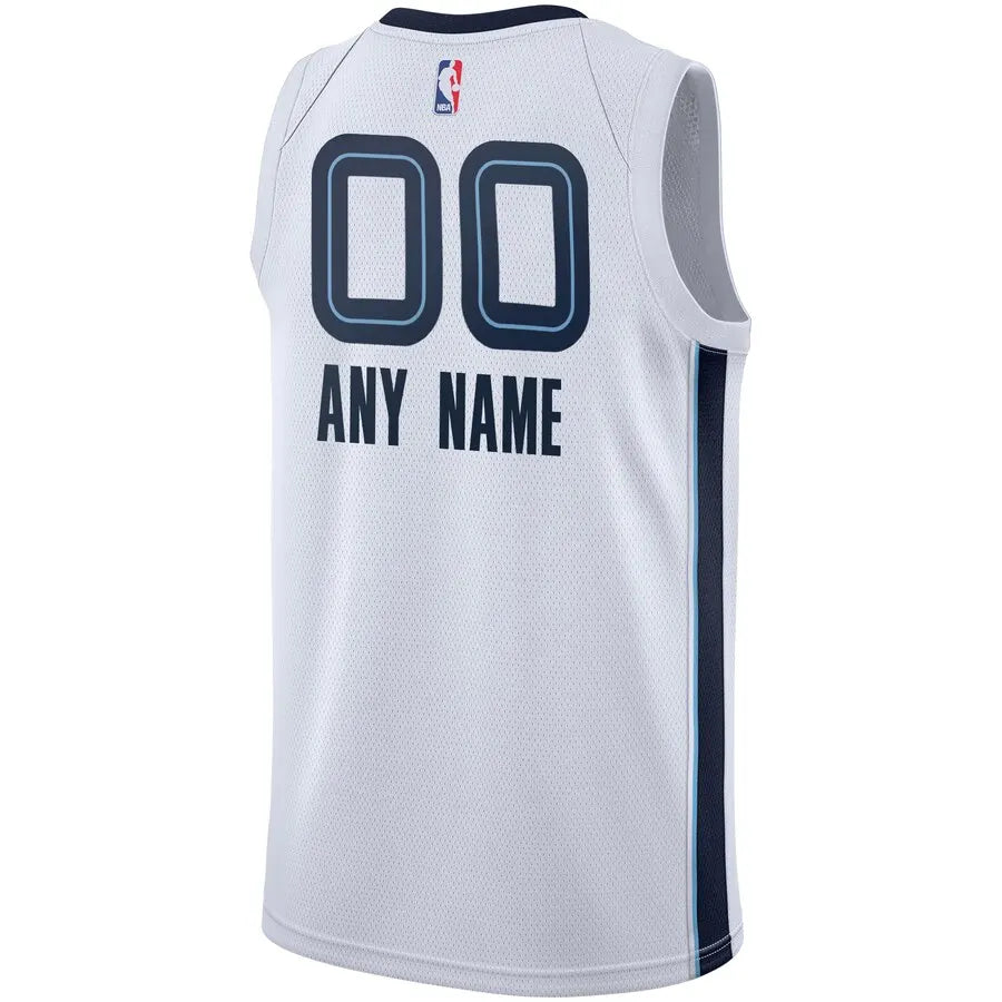 nike Grizzlies White Custom Jersey - Hình 3