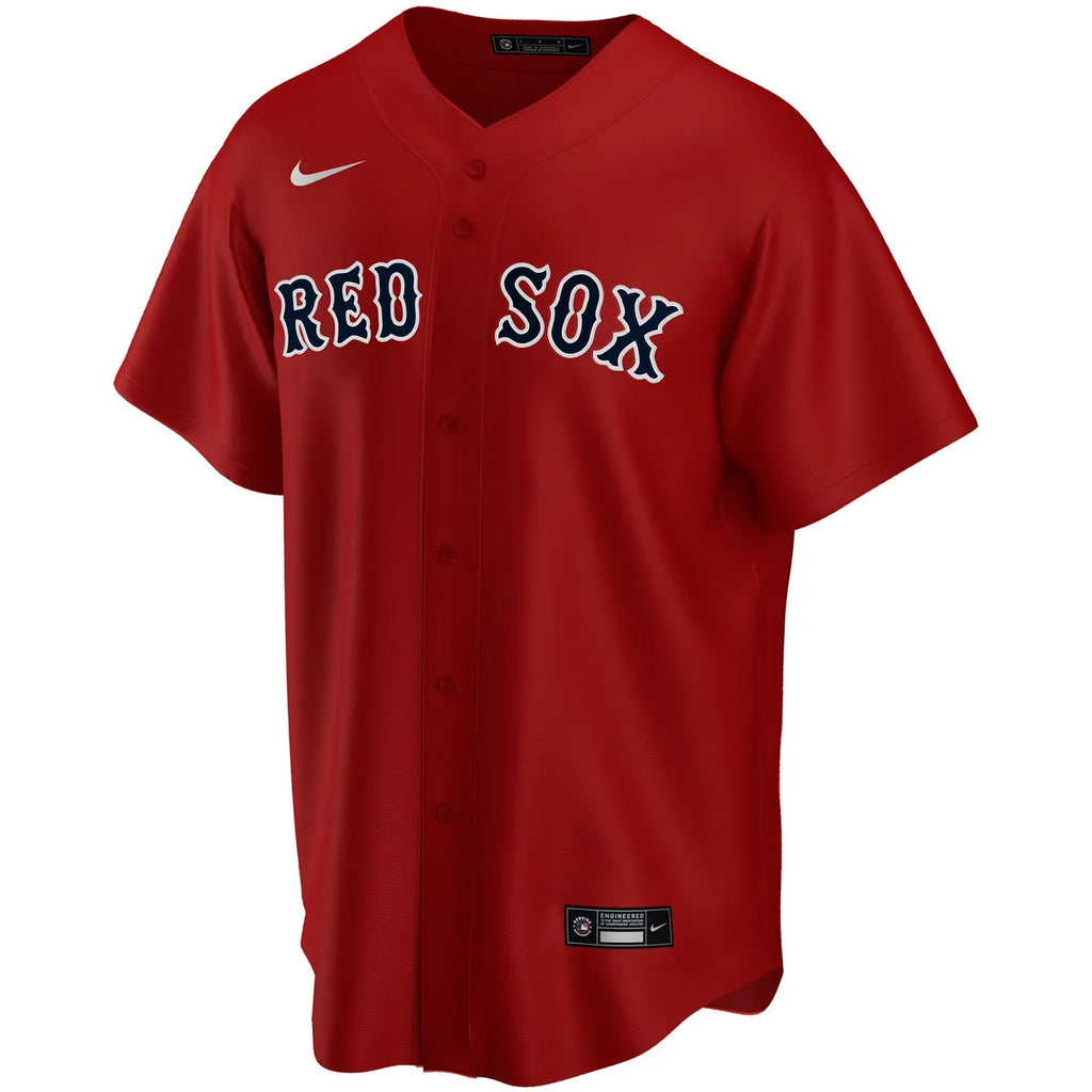 Red Sox Red Custom Jersey - Hình 2