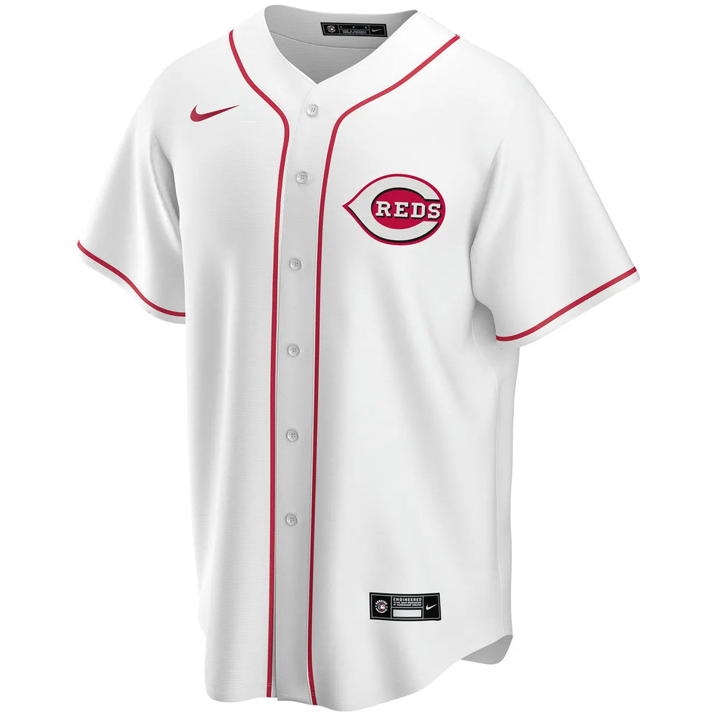 nike Reds Custom White Home Jersey - Hình 2