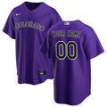 nike Rockies Purple Custom Jersey