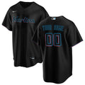 Black Marlins Custom Jersey nike