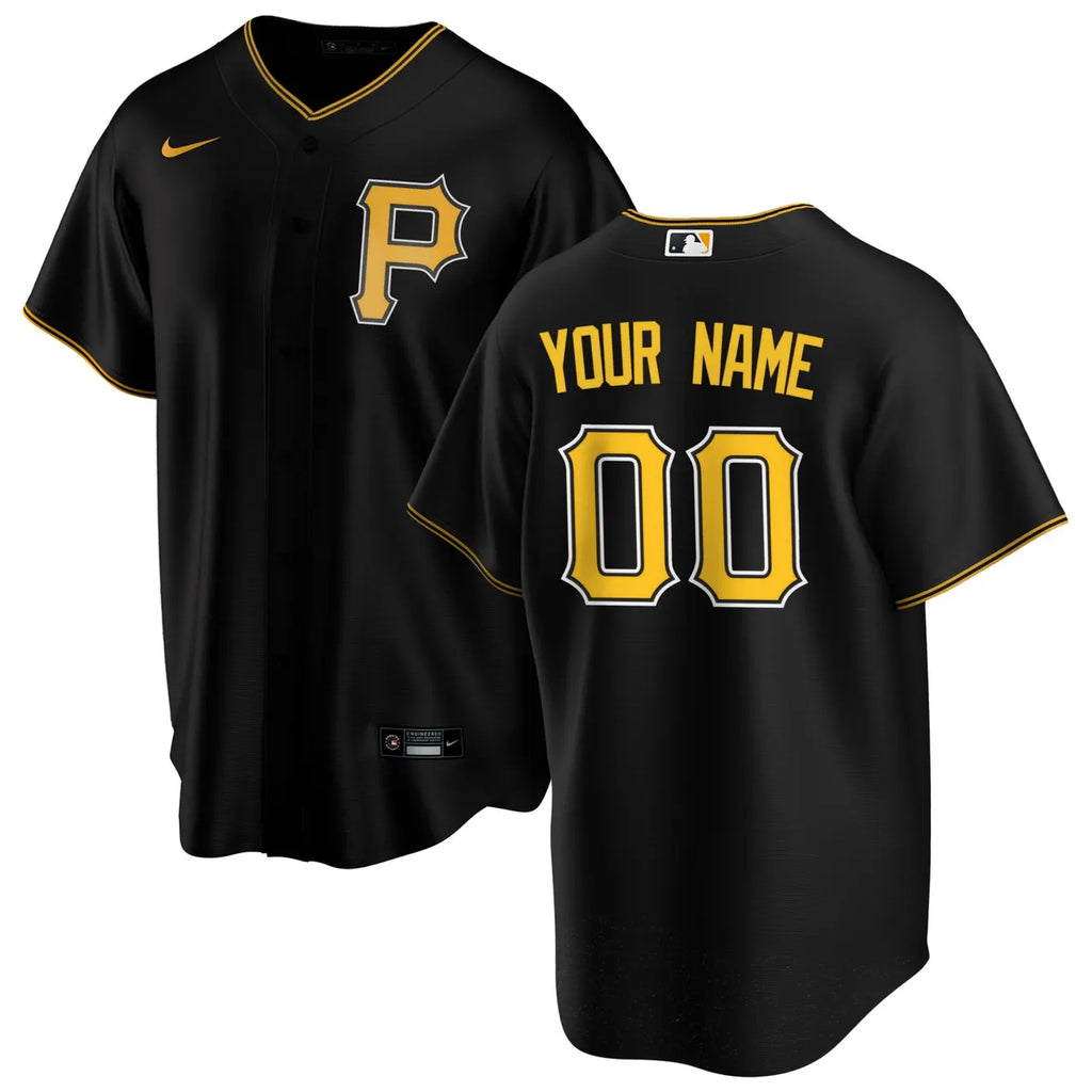 Pirates Black Custom Jersey nike