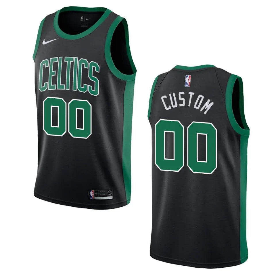 nike Celtics Black Custom Jersey