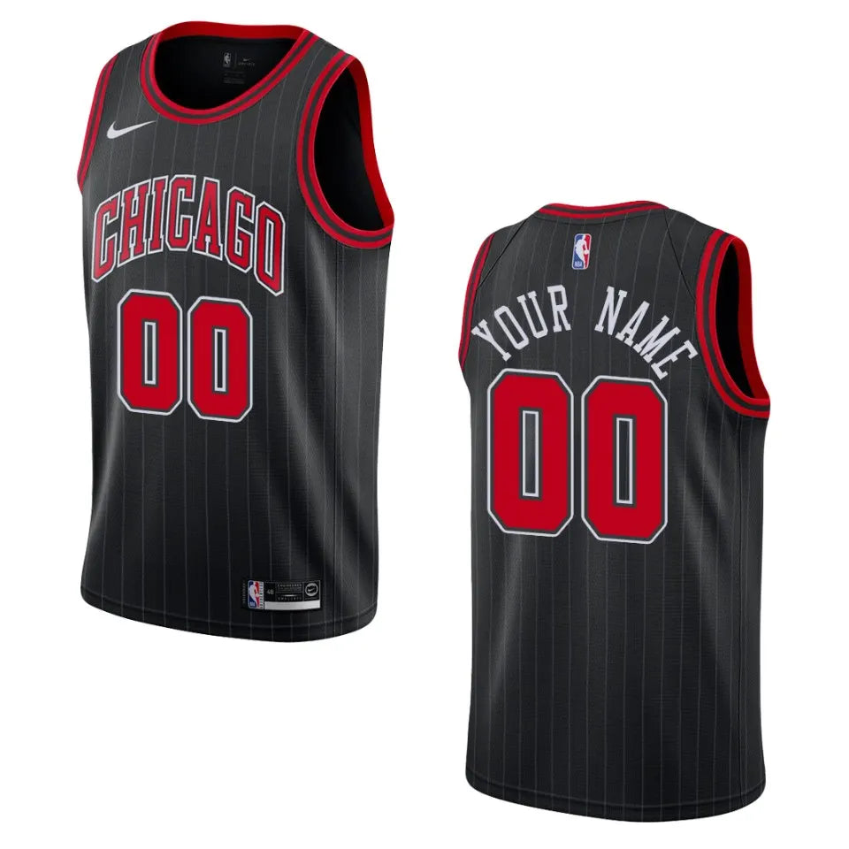 Bulls Custom Black Jersey