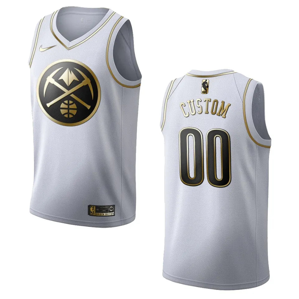 Nuggets White Golden Edition Jersey