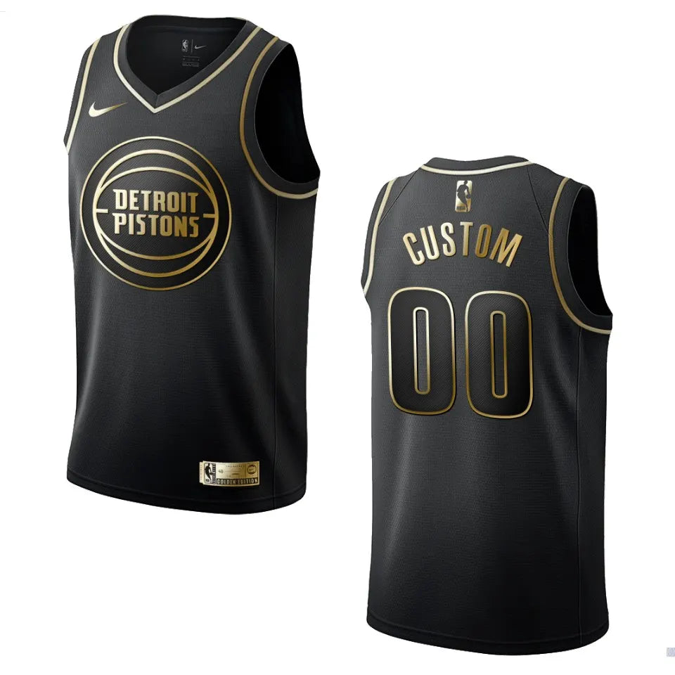 Pistons Black Golden Jersey