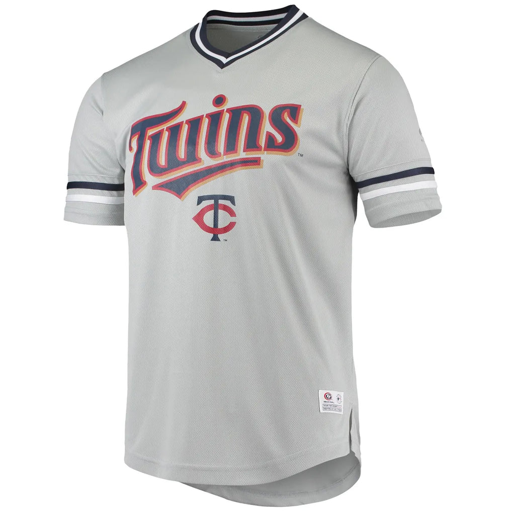 Twins Gray Throwback Jersey - Hình 3