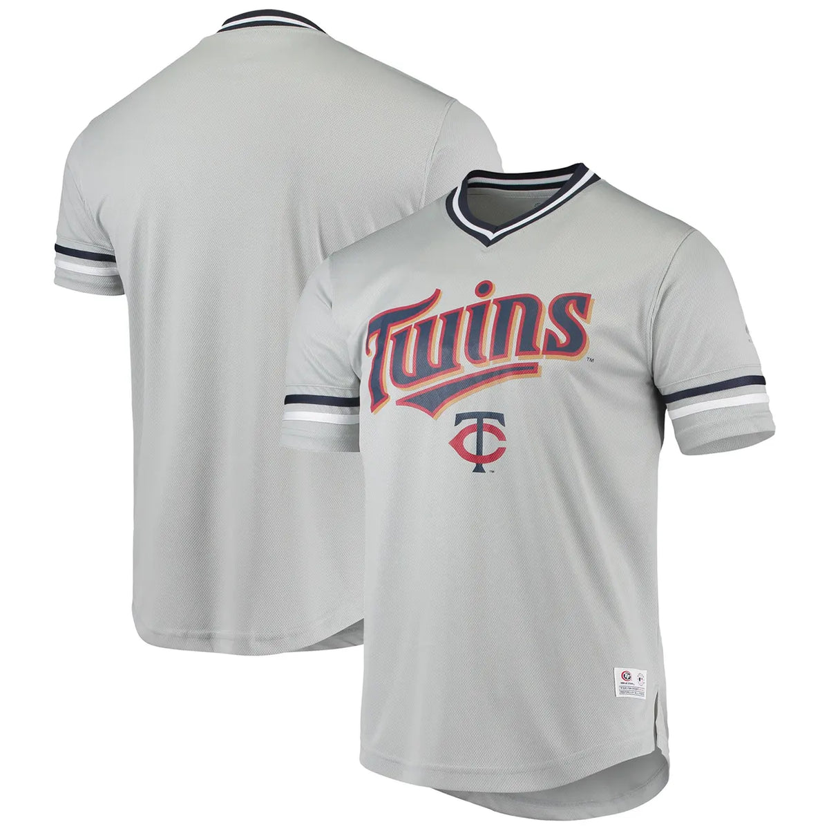 Twins Gray Throwback Jersey - Hình 2