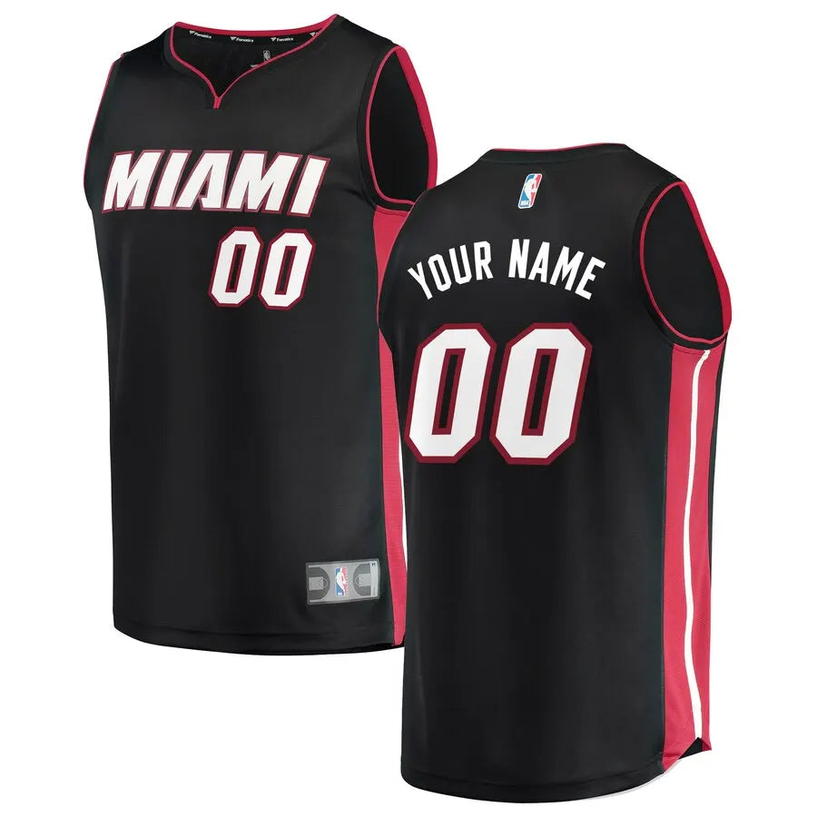 Heat Black Custom Jersey fanatics miami