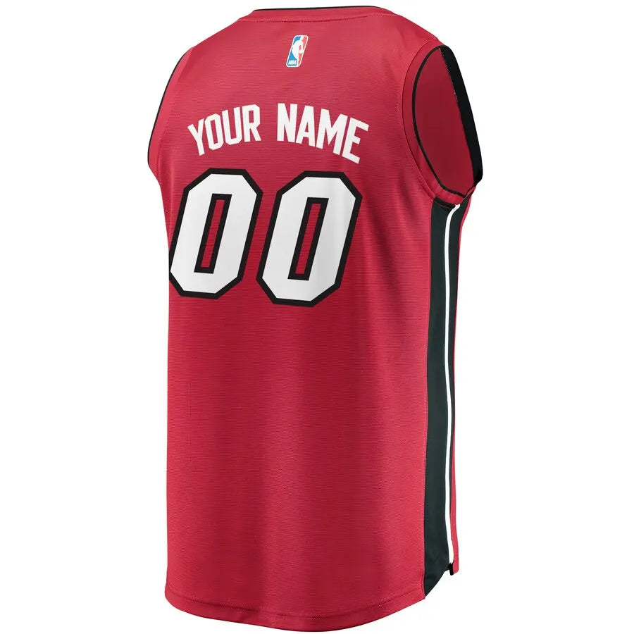 Miami Heat Red Custom Jersey - Hình 3