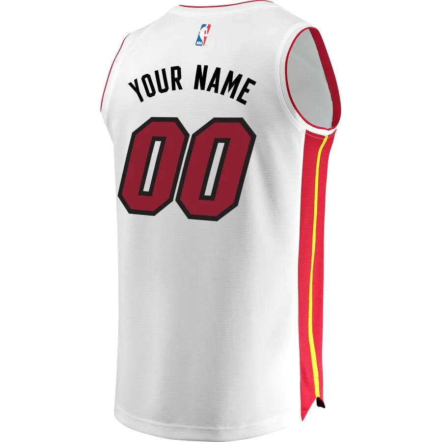 Heat White Custom Jersey fanatics - Hình 3