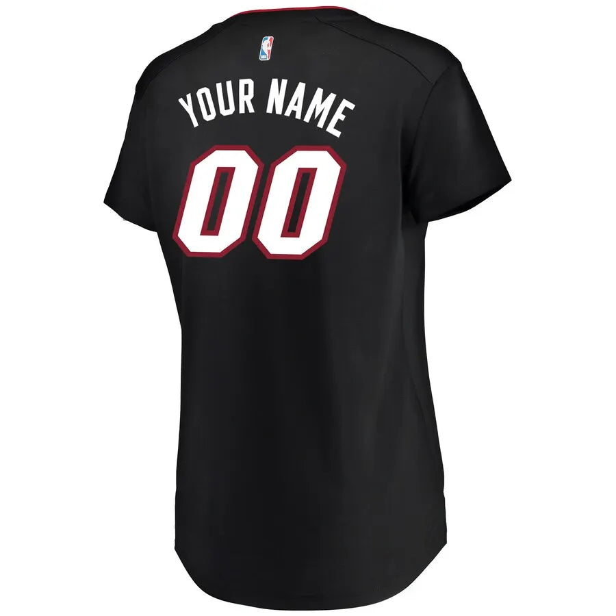fanatics miami Heat Black Custom Jersey - Hình 3