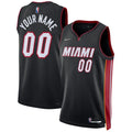 nike Miami Heat Black Custom Jersey