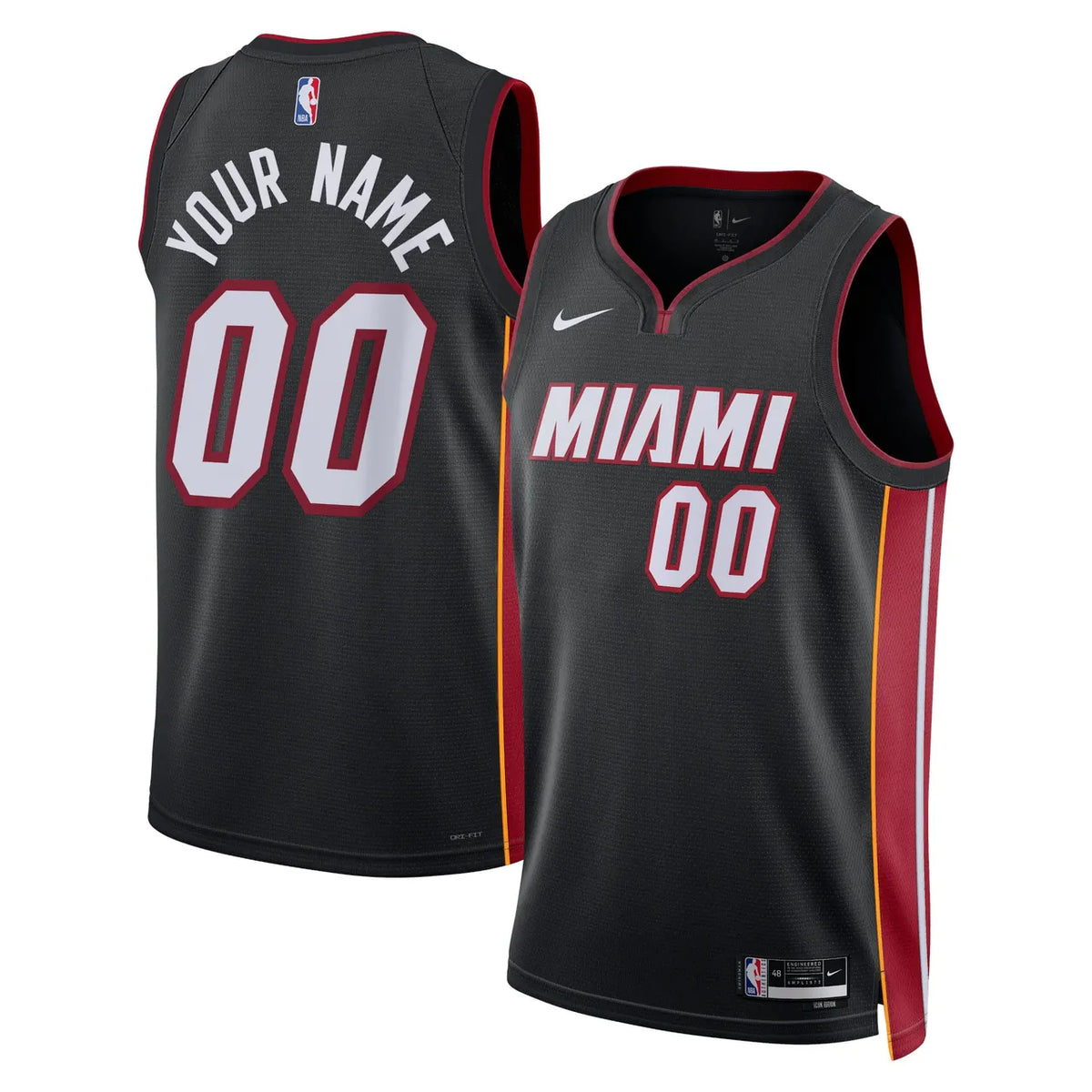 nike Miami Heat Black Jersey - Hình 2