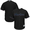 Majestic Marlins Black Jersey