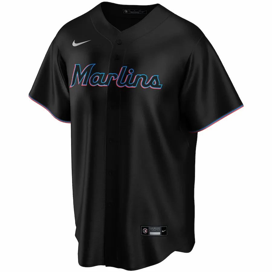 Marlins Black Custom Jersey nike