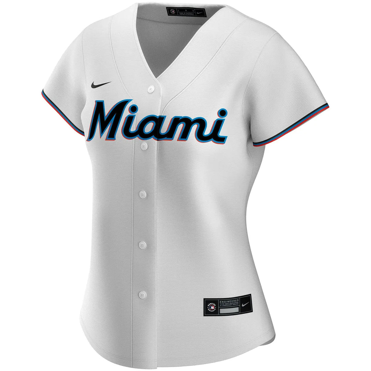 nike Marlins White Custom Jersey - Hình 3