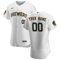 Brewers Pinstripe Custom Jersey