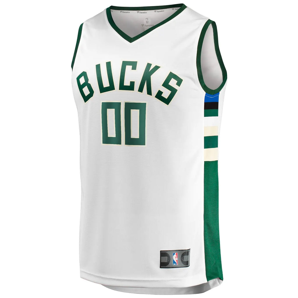 personalized Fanatics Bucks White Custom Jersey