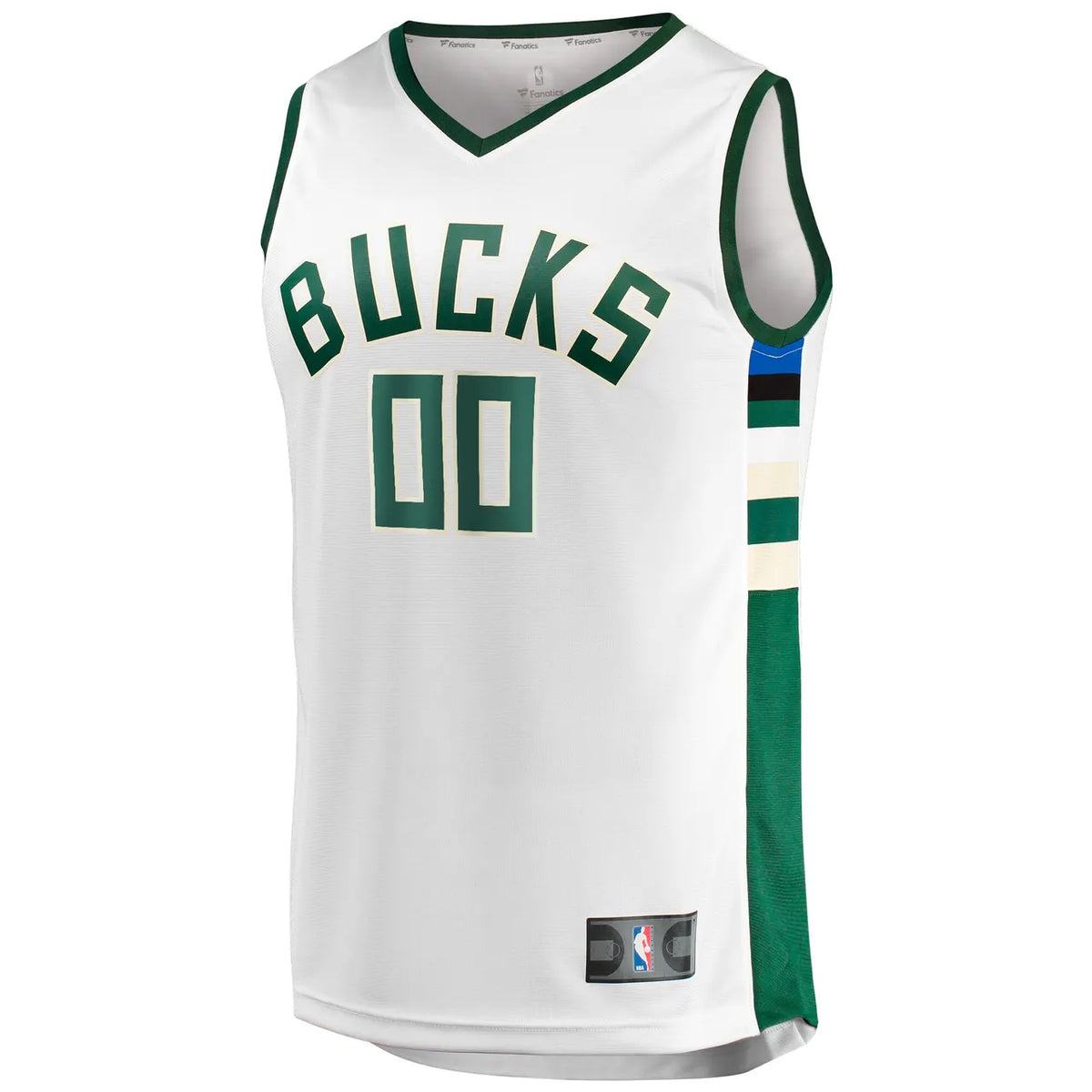 personalized Fanatics Bucks White Custom Jersey