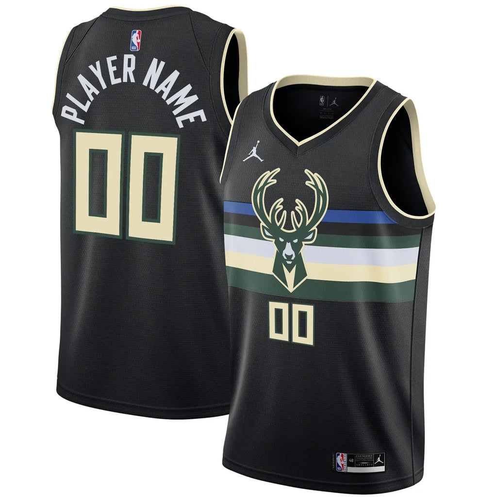 city Jordan Bucks Black Jersey