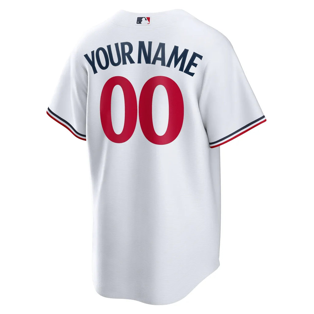 nike personalized Twins White Custom Jersey - Hình 4