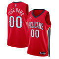 Jordan Pelicans Red Custom Jersey