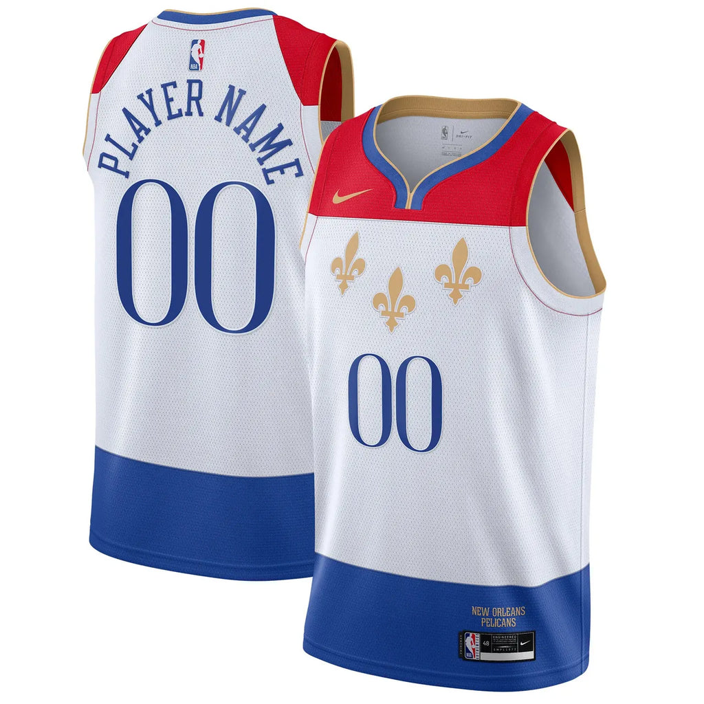 custom Nike Pelicans White Jersey - Hình 2