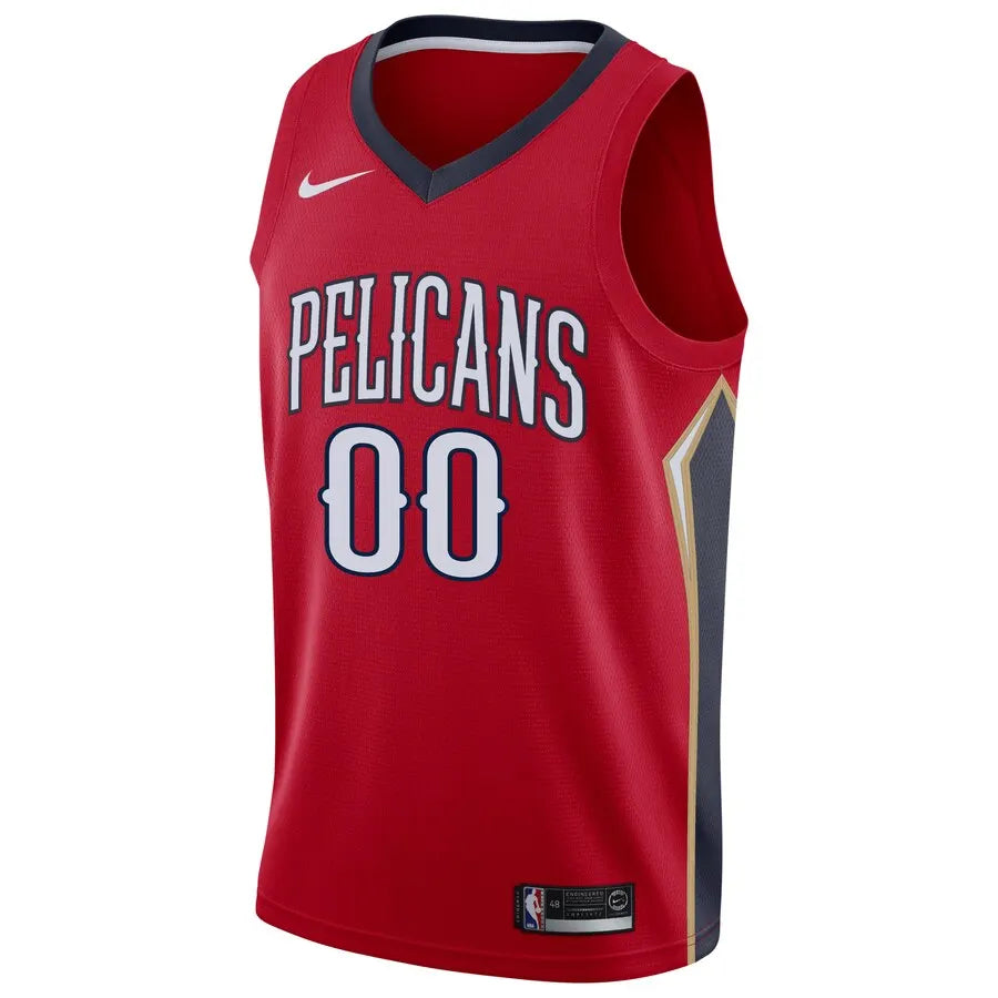 Pelicans Red Custom Jersey - Hình 2