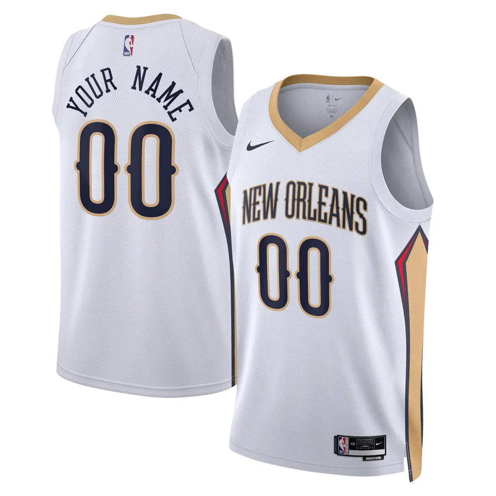 Nike Pelicans White Jersey - Hình 2