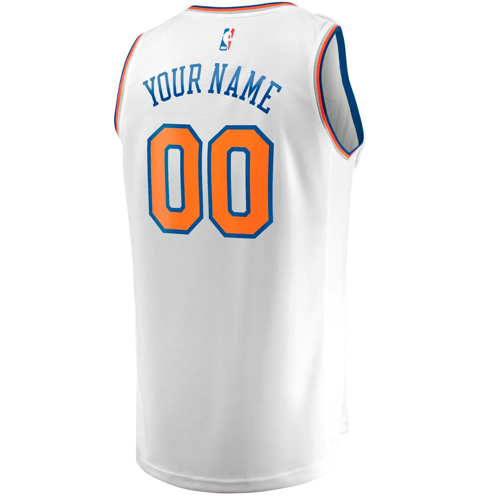 Fanatics Knicks White Jersey custom - Hình 4